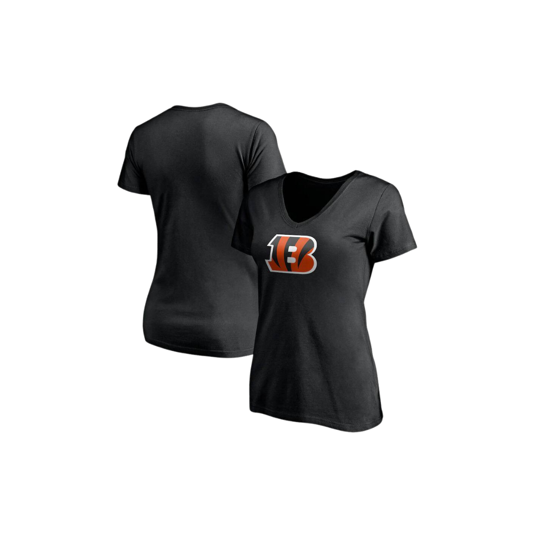 T-SHIRT NFL BENGALS NEXT LEVEL WOMEN BIG LOGO - BLACK