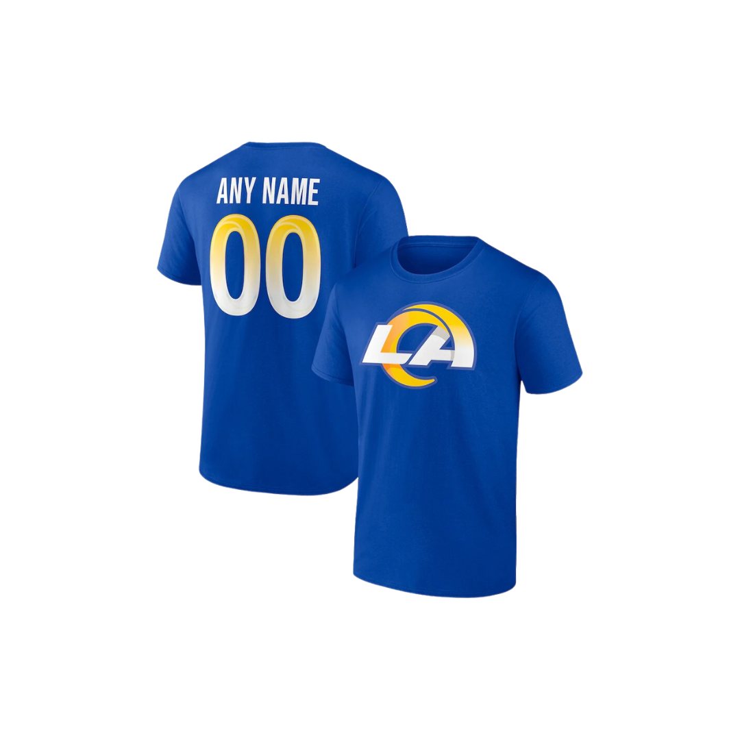 T-SHIRT NFL RAMS NEXT LEVEL BIG LOGO - ROYAL BLUE