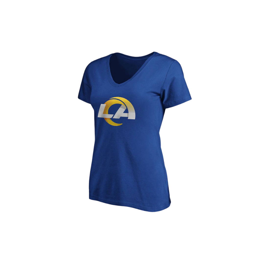 T-SHIRT NFL RAMS NEXT LEVEL WOMEN BIG LOGO - ROYAL BLUE