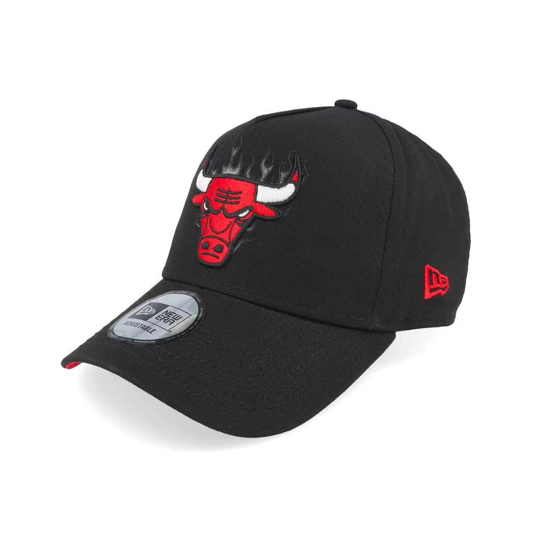 NEW ERA ADJUSTABLE FLAME EFRAME NBA BULLS BLACK-TEAM COLOR ADJ