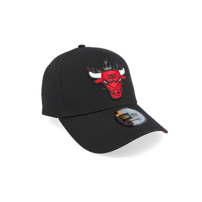 NEW ERA ADJUSTABLE FLAME EFRAME NBA BULLS BLACK-TEAM COLOR ADJ