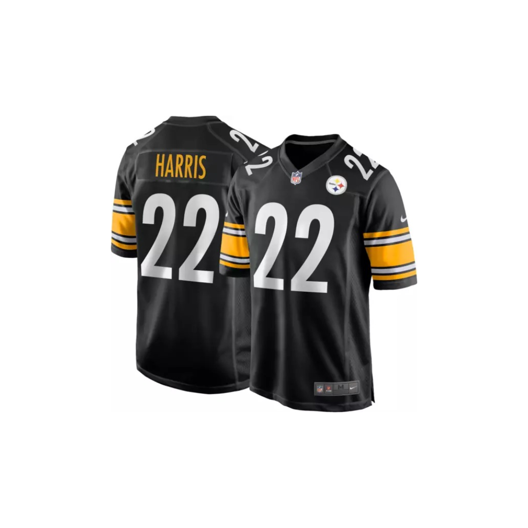 NIKE ELITE JERSEY NFL STEELERS HARRIS # 22 TEAM COLOR SIZE S M