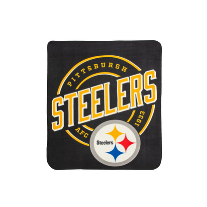 NORTHWEST FLEECE THROW 127X152 CAMPAIGN DESIGN NFL STEELERS TEAM COLOR