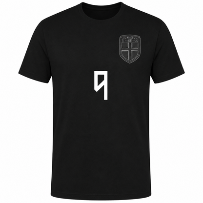 Noruega Haaland # 9 World Cup T-Shirt - Black