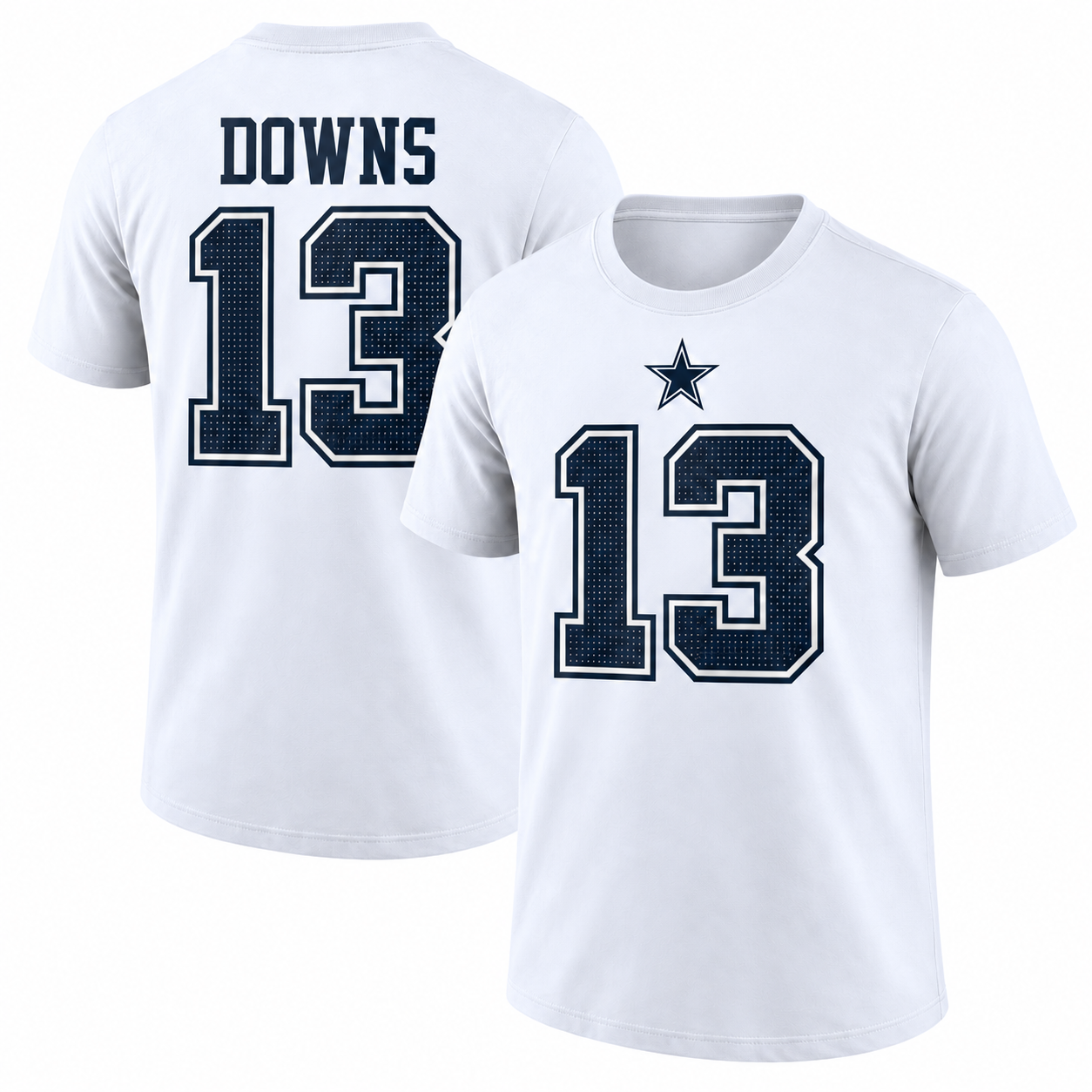 Caleb Downs Dallas Cowboys Name & Number T-Shirt - White