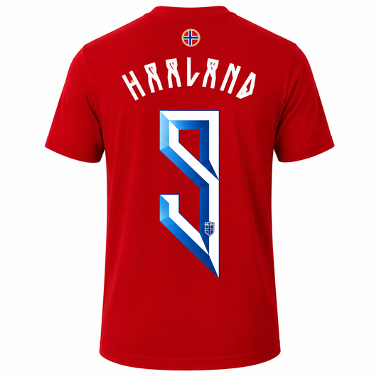 Noruega Haaland World Cup 2026 T-Shirt - Red