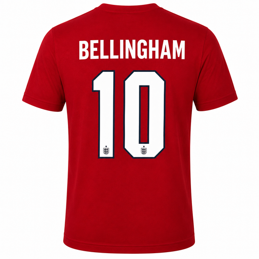 Inglaterra Bellingham # 10 World Cup 2026 T-Shirt - Red