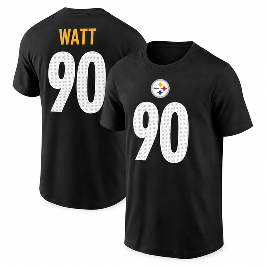 T.J. Watt Pittsburgh Steelers Player Name & Number T-Shirt - Black