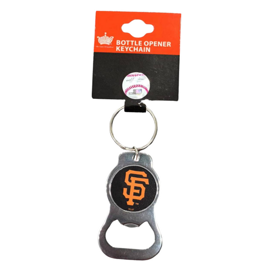 BOTTLE OPENER KEY RING MLB SF GIANTS TEAM COLOR LOGO NO SIZE