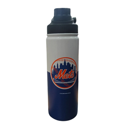 TWIST TOP WATER BOTTLE MLB METS 21OZ SILVER-TEAM COLOR