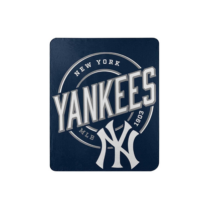 NORTHWEST FLEECE THROW 127X152 CAMPAIGN DESIGN MLB YANKEES TEAM COLOR