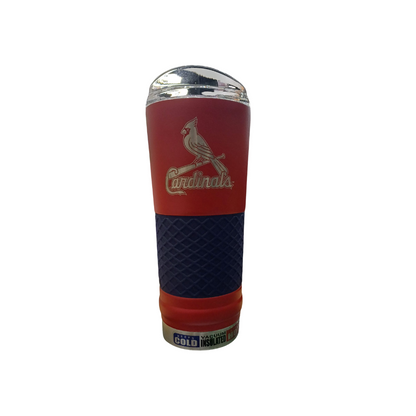 METALLIC TUMBLER THE DRAFT STAINLESS STEEL MLB CARDINALS 24OZ TEAM COLOR