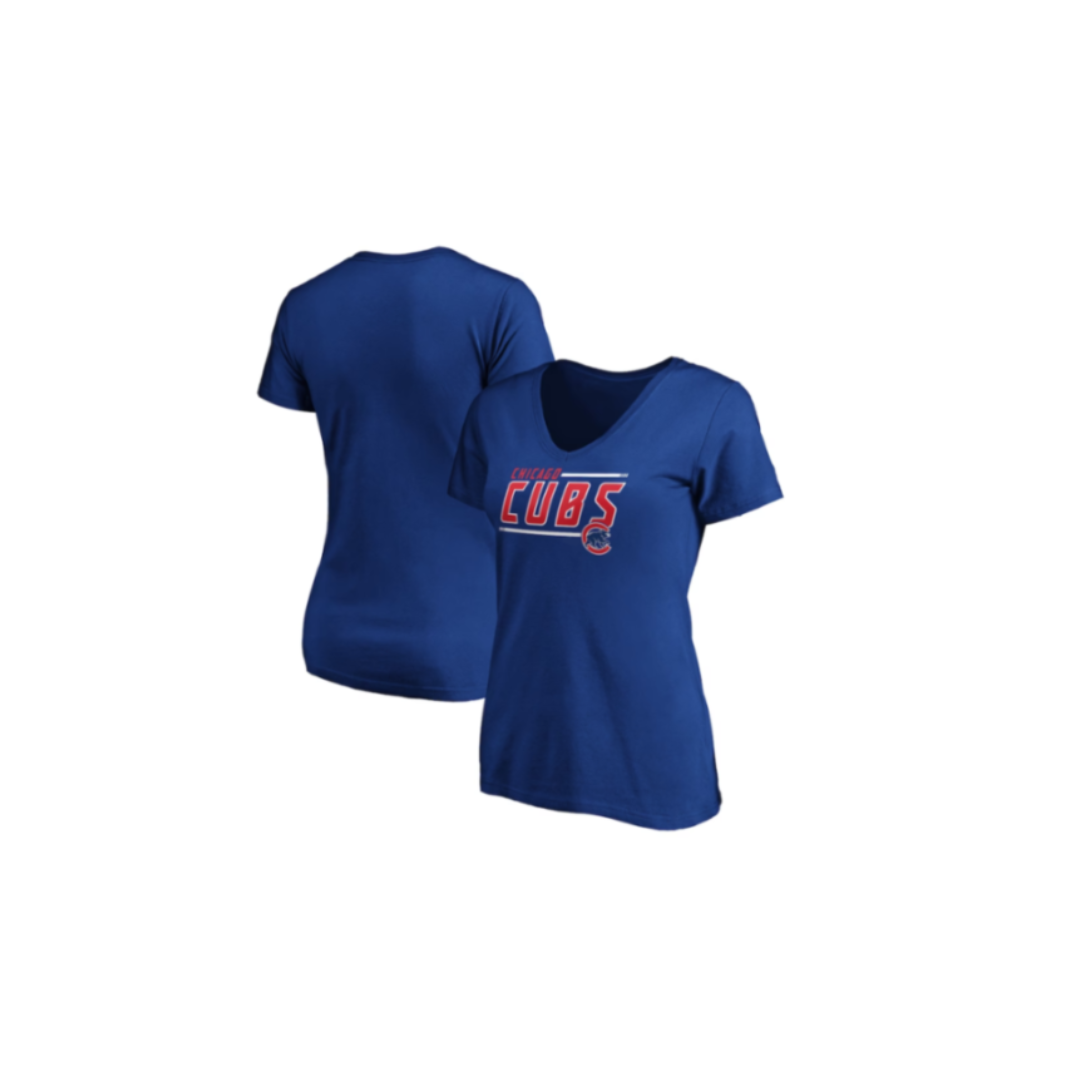 T-SHIRT MLB CUBS NEXT LEVEL WOMEN LETTERS LOGO - ROYAL BLUE