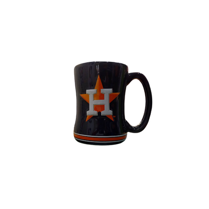 COFFEE MUG SCULPTED RELIEF SRM MLB ASTROS 14OZ TEAM COLOR