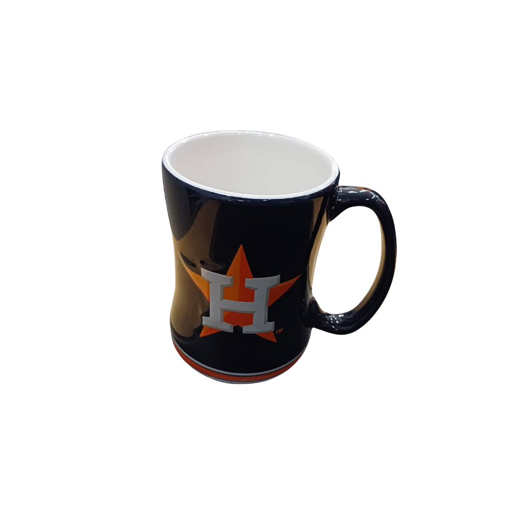 COFFEE MUG SCULPTED RELIEF SRM MLB ASTROS 14OZ TEAM COLOR