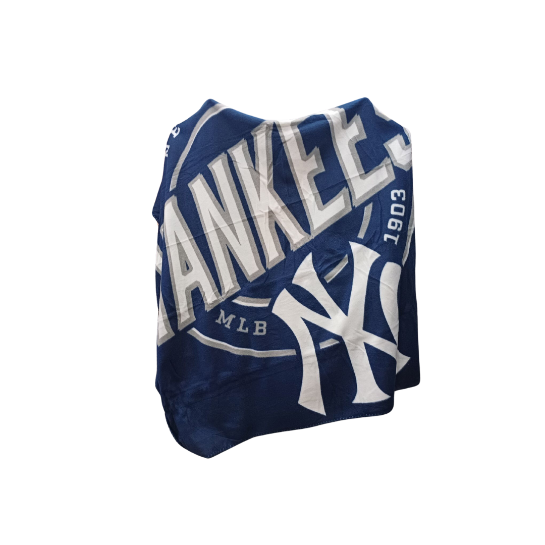 NORTHWEST FLEECE THROW 127X152 CAMPAIGN DESIGN MLB YANKEES TEAM COLOR