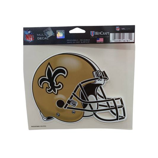 STICKER ALTA DEFINICION NFL SAINTS 5" x 6" TEAM COLOR