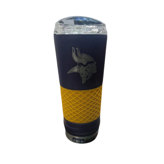 METALLIC TUMBLER THE DRAFT STAINLESS STEEL NFL VIKINGS 24OZ TEAM COLOR