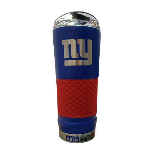 THE DRAFT STAINLESS STEEL TRAVEL TUMBLER NFL NY GIANTS 24OZ TEAM COLOR