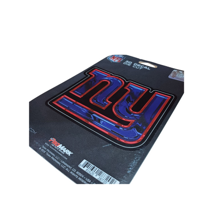 PROMARK 3D DECAL DIE CUT NFL GIANTS NY UNITALLA TEAM COLOR