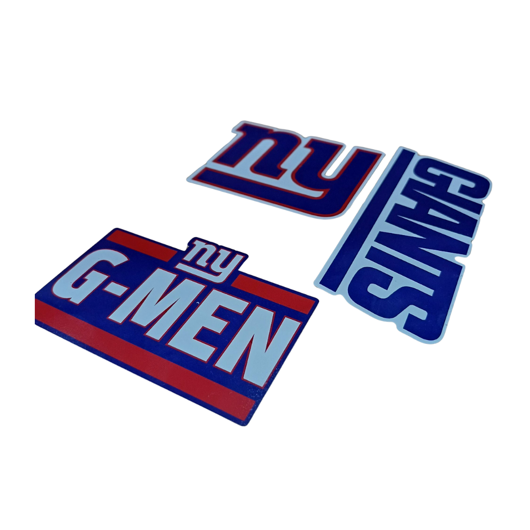 MULTI USE DECAL 3 PIECE SET MUD NFL NY GIANTS