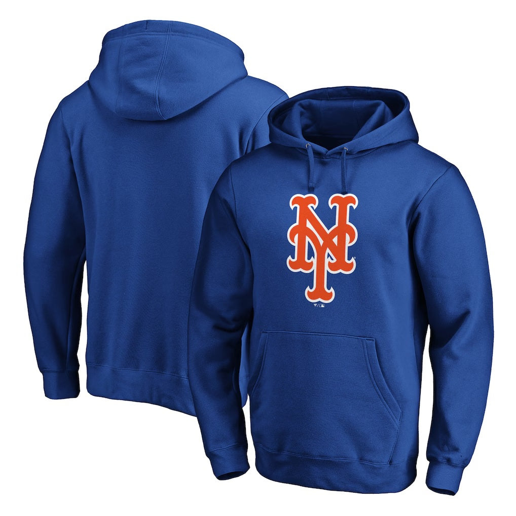 New York Mets Team Logo Pullover Hoodie - Royal Blue