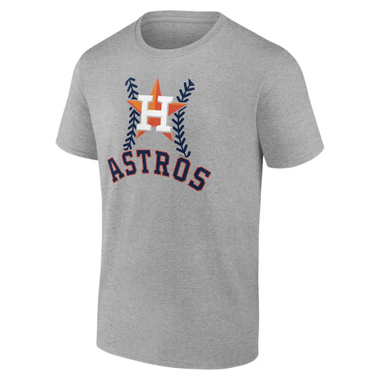 Houston Astros Personalized Name & Number Fastball T-Shirt - Heather Gray