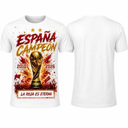 España Campeones World Cup T-Shirt - White