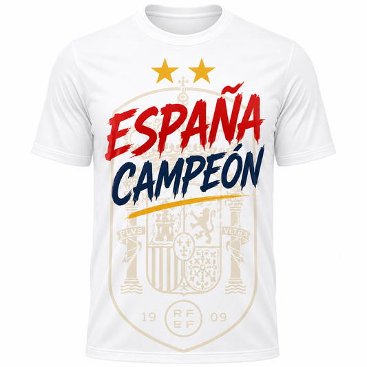 España Campeones World Cup T-Shirt - White