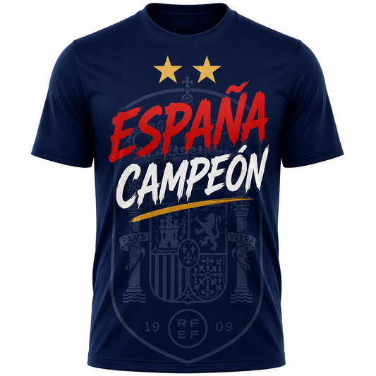 España Campeones World Cup 2026 T-Shirt - Navy