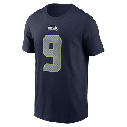 Kenneth Walker III Seattle Seahawks Player Name & Number T-Shirt - Collegue Navy