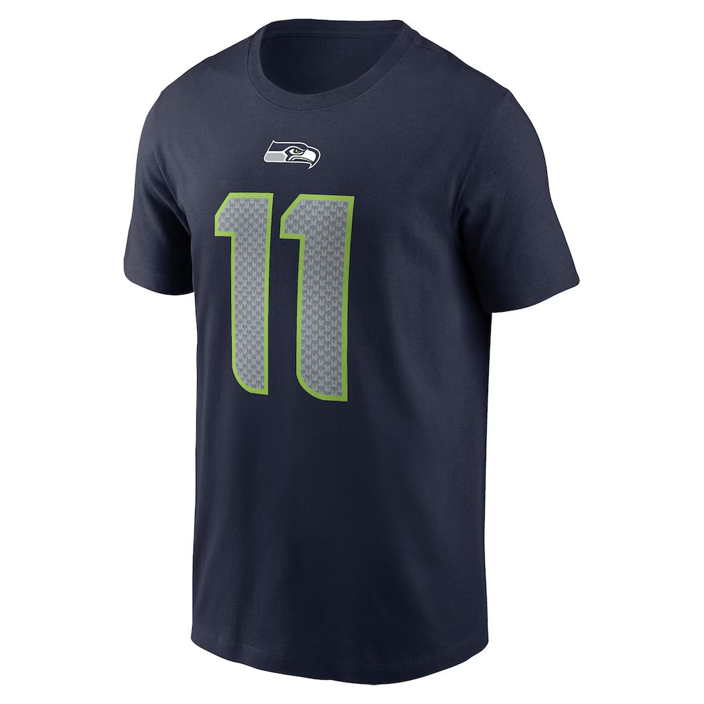 Yaxon Smith-Njigba Seattle Seahawks Player Name & Number T-Shirt - Collegue Navy