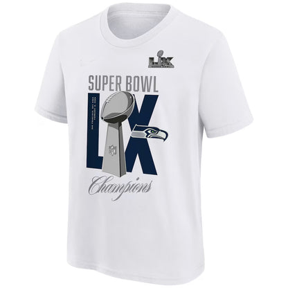 Seattle Seahawks NFL Champions 2025 T-Shirt - White