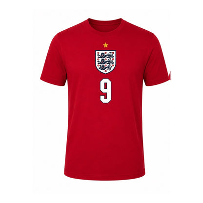 Inglaterra Kane # 9 World Cup 2026 T-Shirt - Red