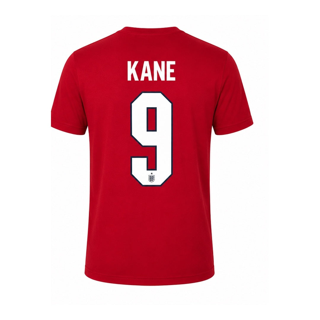 Inglaterra Kane # 9 World Cup 2026 T-Shirt - Red