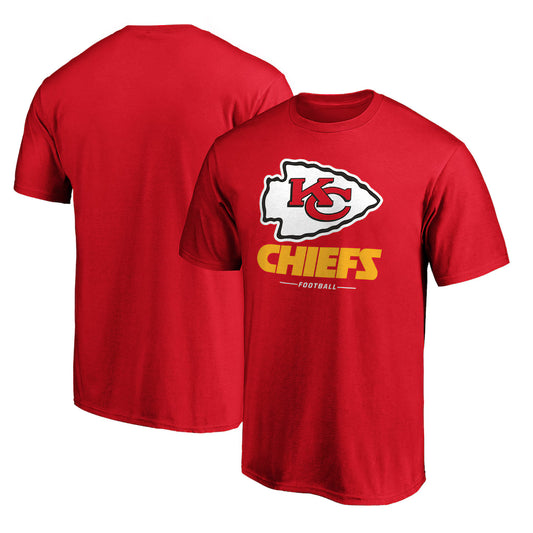 Kansas City Chiefs Team Lockup T-Shirt - Red