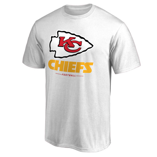 Kansas City Chiefs Team Lockup T-Shirt - White