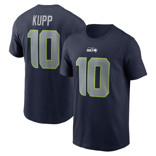 Cooper Kupp Seattle Seahawks Player Name & Number T-Shirt - Collegue Navy
