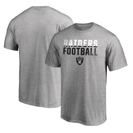 Las Vegas Raiders Iconic Collection Fade Out T-Shirt - Ash