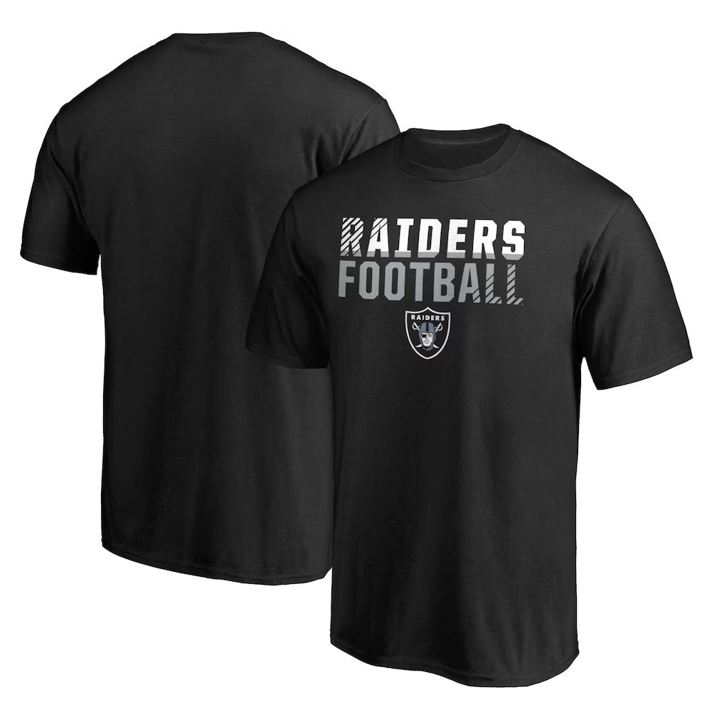 Las Vegas Raiders Iconic Collection Fade Out T-Shirt - Black