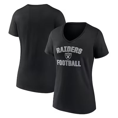 Las Vegas Raiders Victory Arch V-Neck T-Shirt - Black