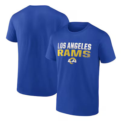 Los Angeles Rams Team Fade Out T-Shirt - Royal