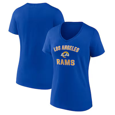 Los Angeles Rams Women's Victory Arch Team V-Neck T-Shirt - Royal