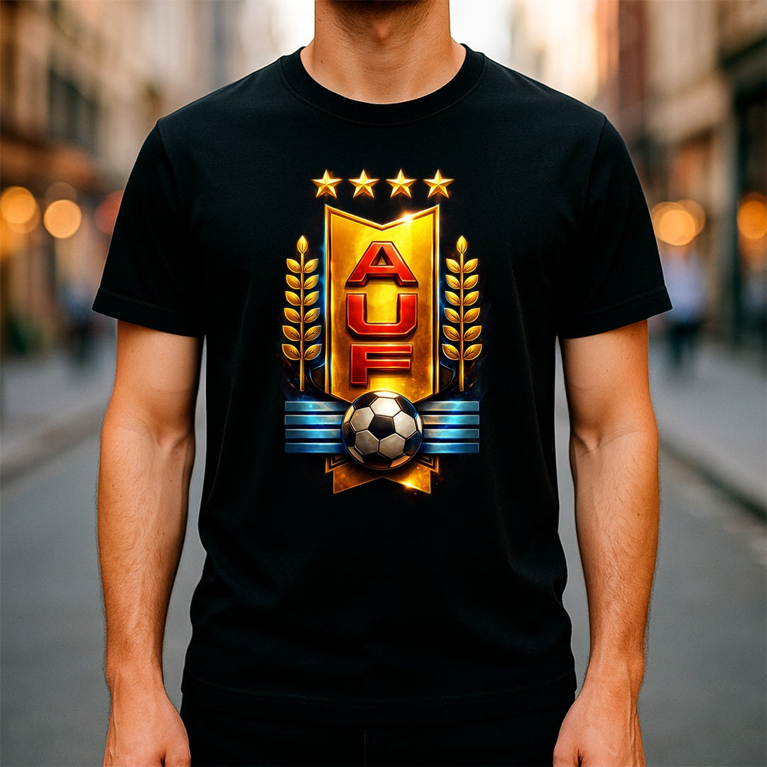 Halftone Lab - Uruguay Logo World Cup 2026 T-Shirt - Black