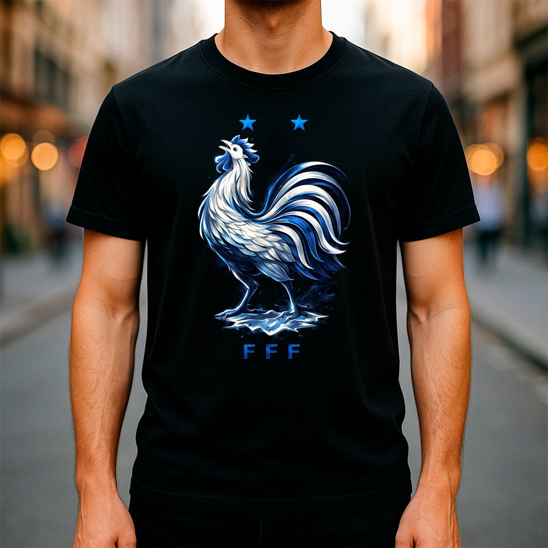 Halftone Lab - Francia Logo World Cup 2026 T-Shirt - Black