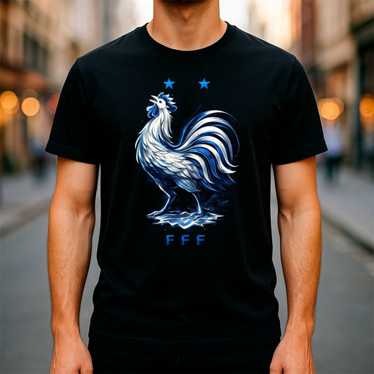 Halftone Lab - Francia Logo World Cup 2026 T-Shirt - Black