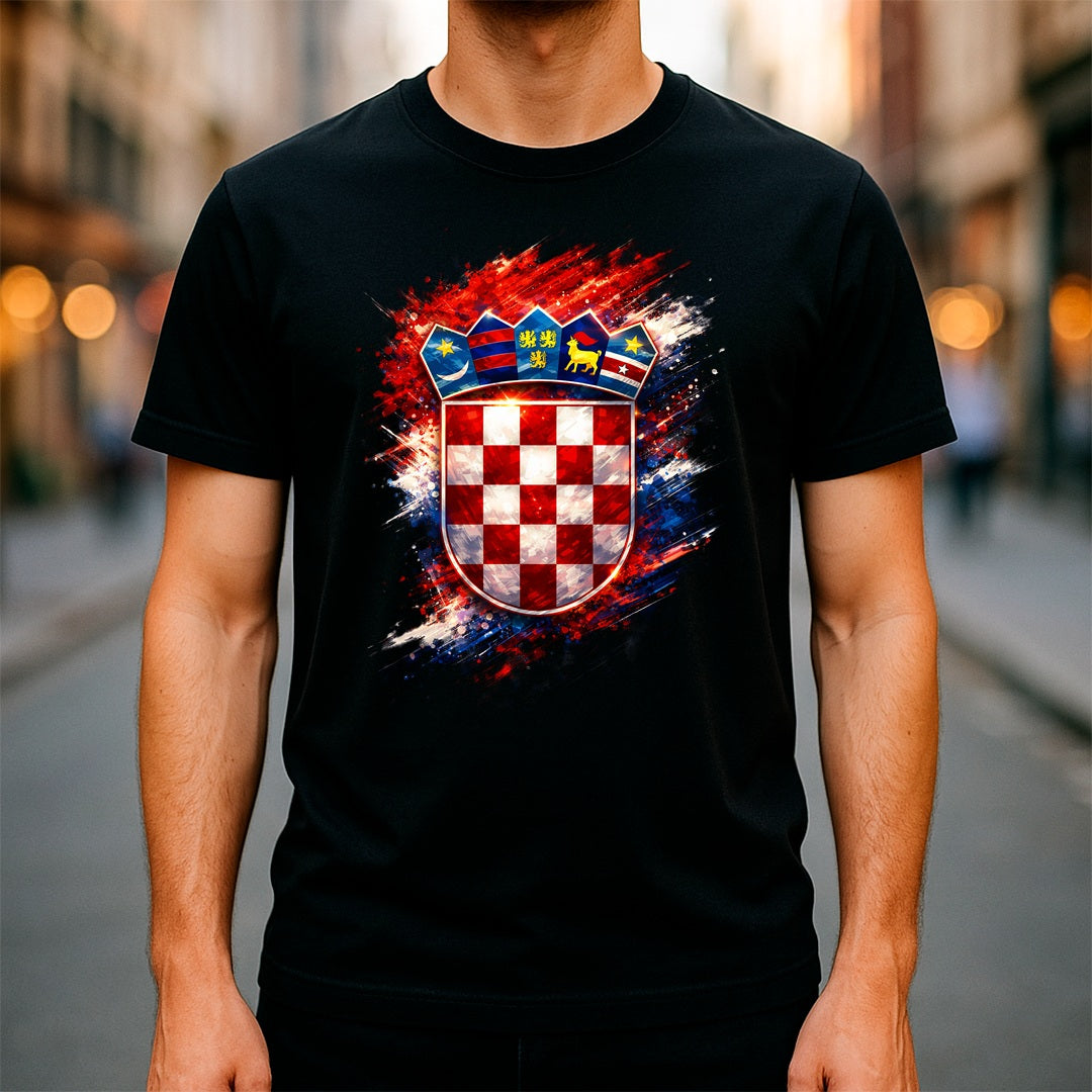 Halftone Lab - Croacia Logo World Cup 2026 T-Shirt - Black