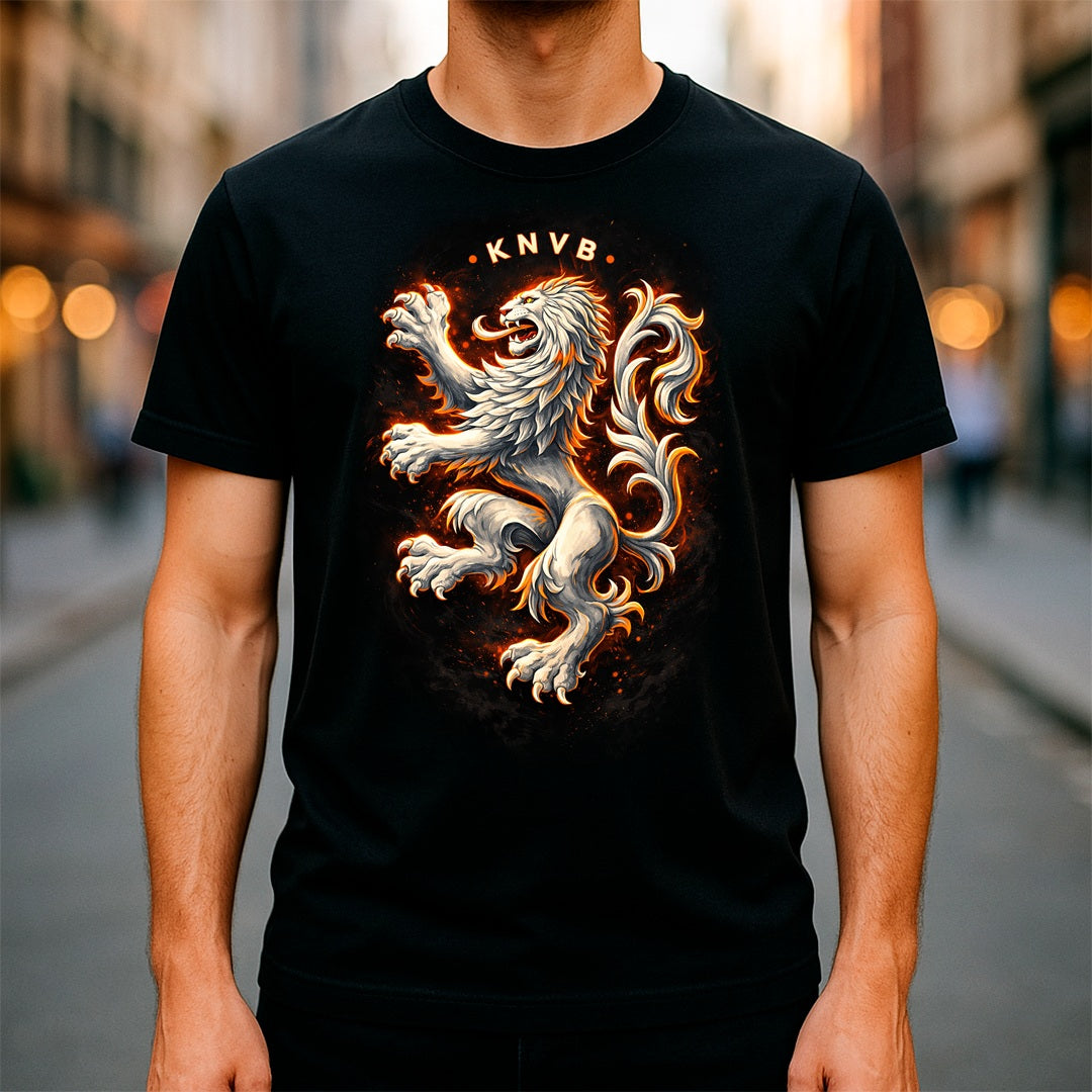 Halftone Lab - Paises Bajos Logo World Cup 2026 T-Shirt - Black