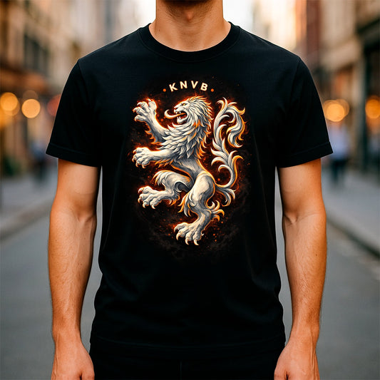 Halftone Lab - Paises Bajos Logo World Cup 2026 T-Shirt - Black