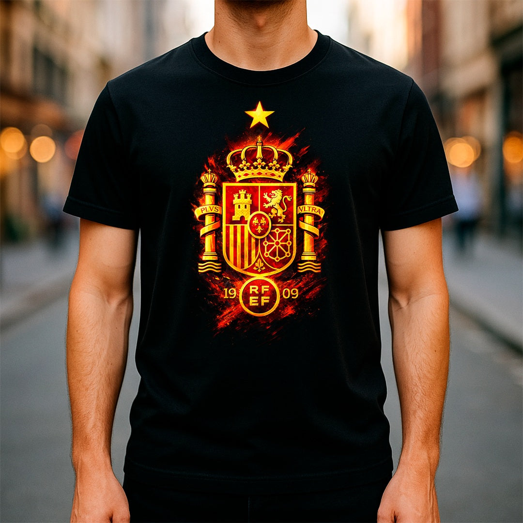 Halftone Lab - España Logo World Cup 2026 T-Shirt - Black
